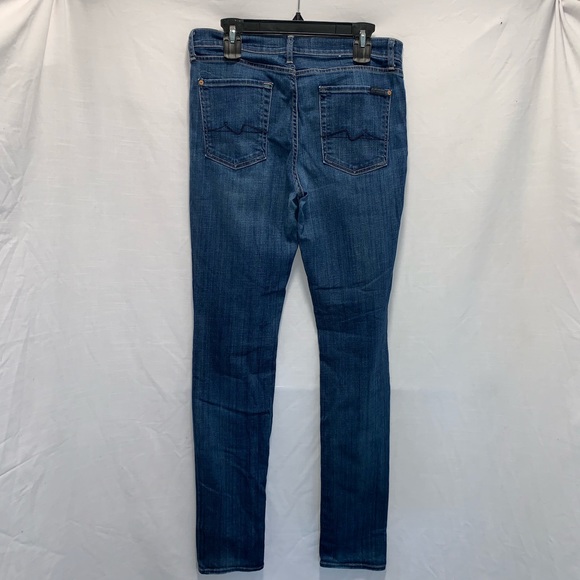 7 For All Mankind Roxanne Mid Rise Straight Leg 32 - Picture 2 of 7